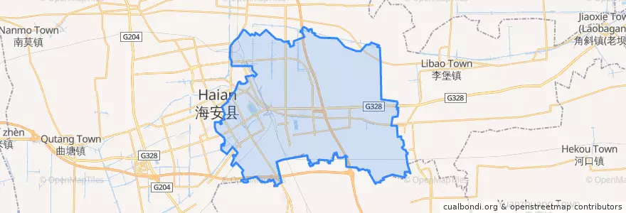 Mapa de ubicacion de 城东镇.