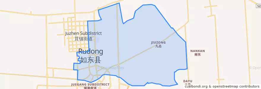 Mapa de ubicacion de 城中街道.