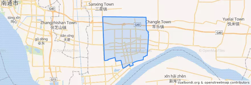 Mapa de ubicacion de 海门街道.