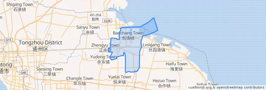Mapa de ubicacion de 包场镇.