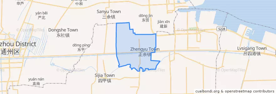 Mapa de ubicacion de 正余镇.
