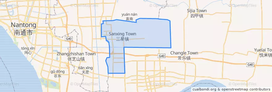 Mapa de ubicacion de 三星镇.