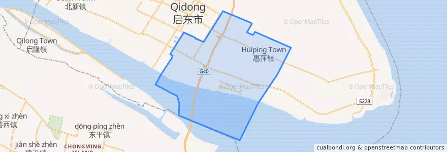 Mapa de ubicacion de 惠萍镇.