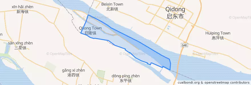 Mapa de ubicacion de 启隆镇.