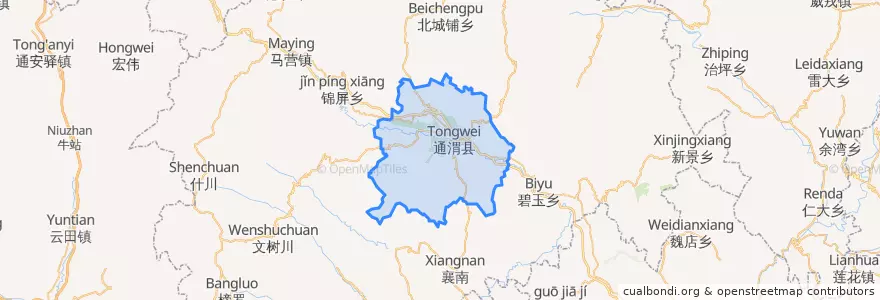 Mapa de ubicacion de 平襄镇.