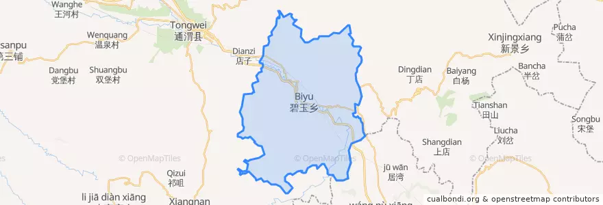 Mapa de ubicacion de 碧玉镇.