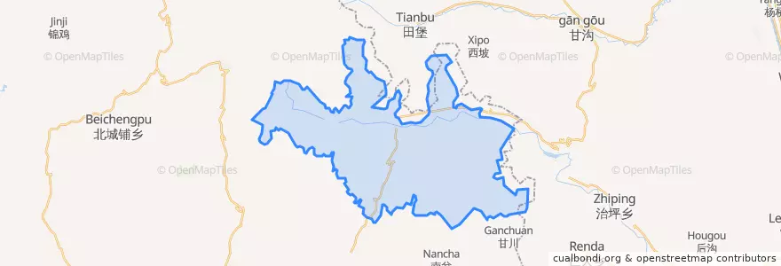 Mapa de ubicacion de 陇川镇.