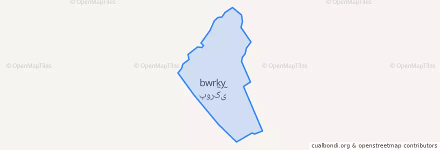 Mapa de ubicacion de بورکی.