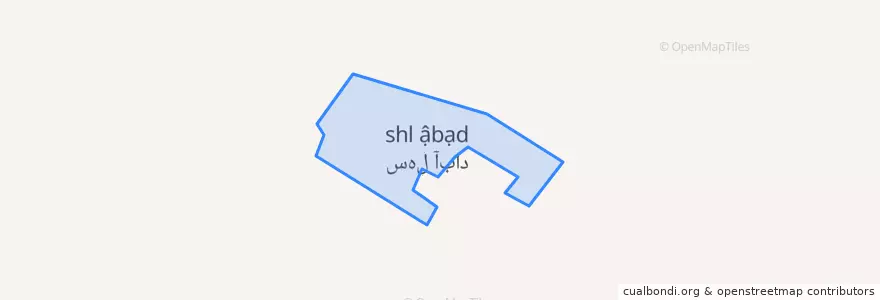 Mapa de ubicacion de سهل‌آباد.