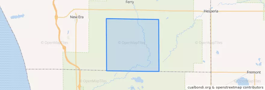 Mapa de ubicacion de Otto Township.