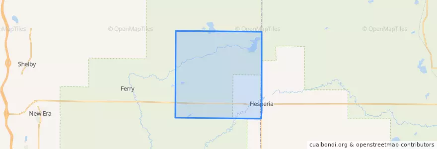 Mapa de ubicacion de New Field Township.