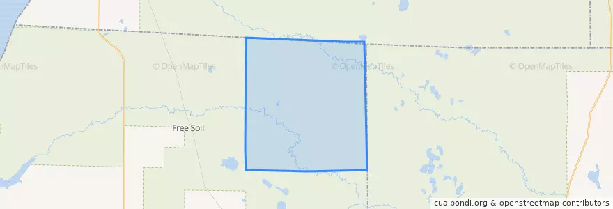 Mapa de ubicacion de Meade Township.