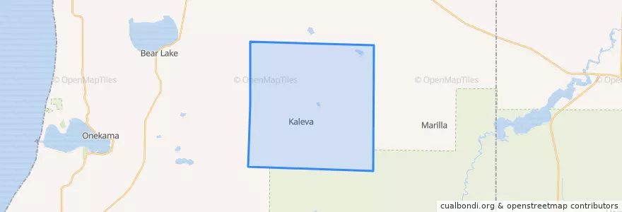 Mapa de ubicacion de Maple Grove Township.