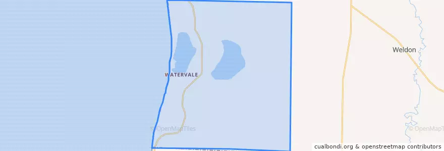 Mapa de ubicacion de Blaine Township.