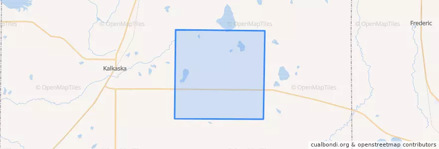 Mapa de ubicacion de Excelsior Township.