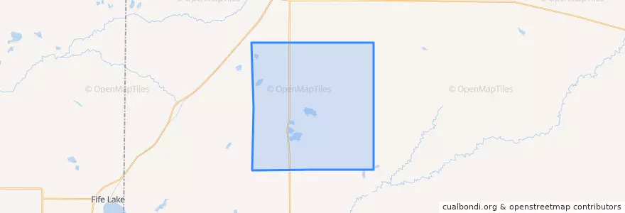 Mapa de ubicacion de Orange Township.