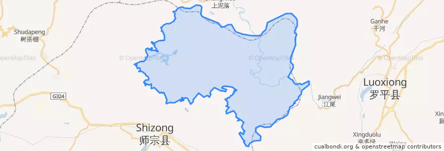 Mapa de ubicacion de 竹基镇.