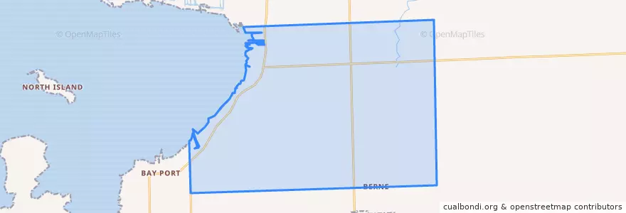Mapa de ubicacion de McKinley Township.