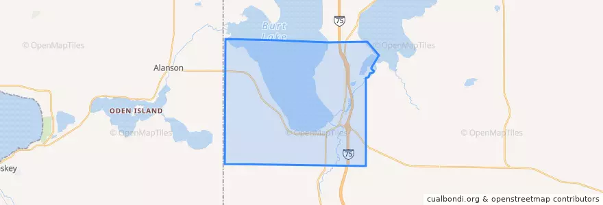 Mapa de ubicacion de Tuscarora Township.