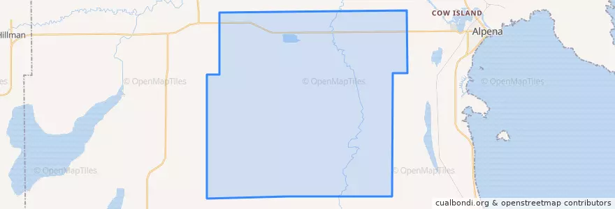 Mapa de ubicacion de Wilson Township.