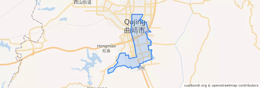 Mapa de ubicacion de 南宁街道.