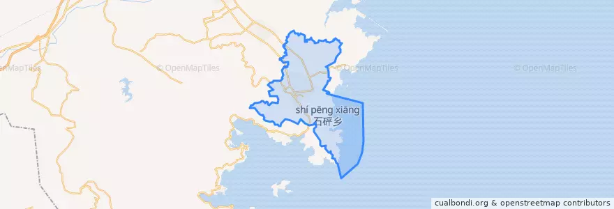 Mapa de ubicacion de 金乡镇.