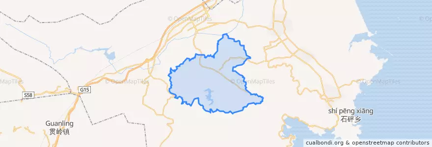 Mapa de ubicacion de 藻溪镇.