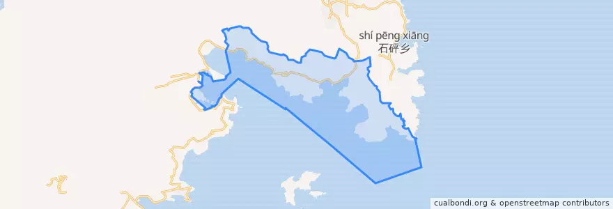 Mapa de ubicacion de 大渔镇.