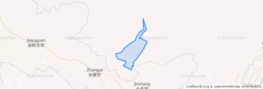 Mapa de ubicacion de 巴丹吉林镇.