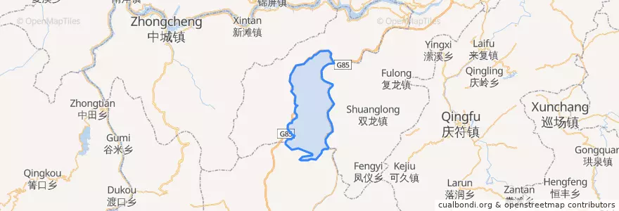Mapa de ubicacion de 两碗镇.