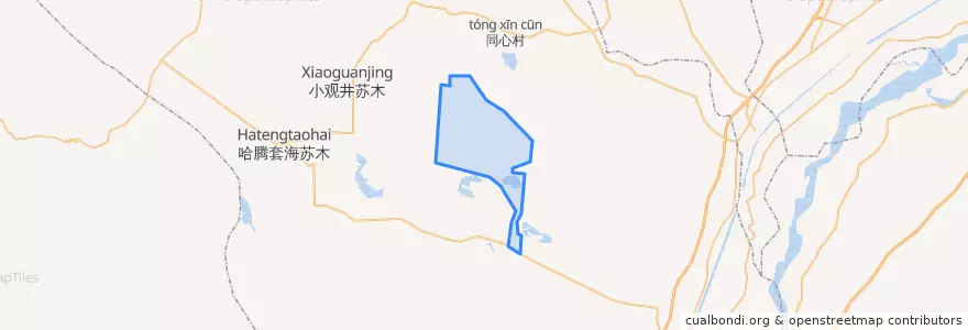 Mapa de ubicacion de 巴彦套海农场.