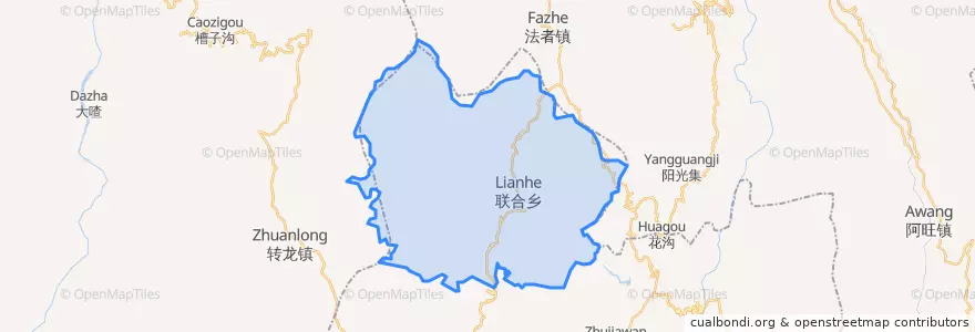 Mapa de ubicacion de 联合乡.