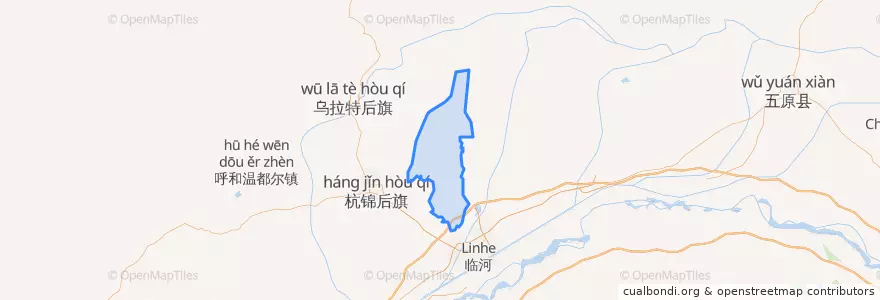 Mapa de ubicacion de 白脑包镇.