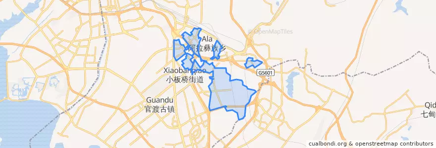 Mapa de ubicacion de 昆明经济技术开发区.