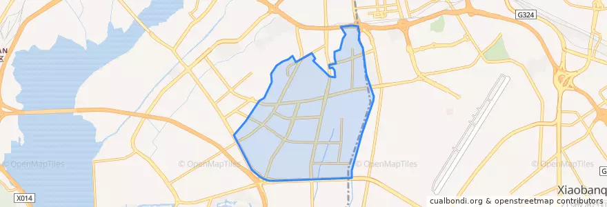 Mapa de ubicacion de 前卫街道.