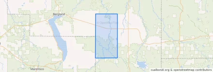 Mapa de ubicacion de McMillan Township.