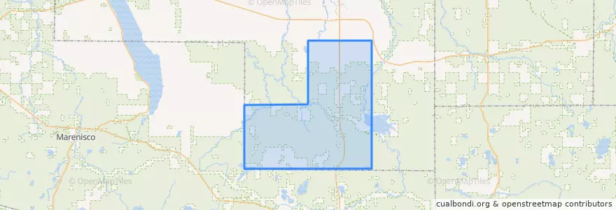 Mapa de ubicacion de Haight Township.