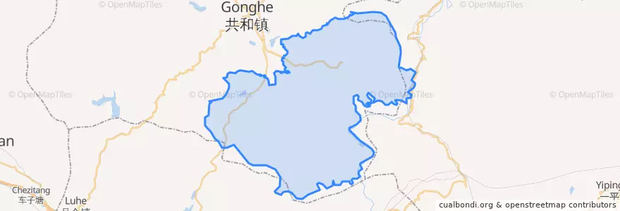 Mapa de ubicacion de Jiangpo.