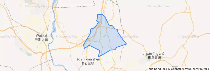Mapa de ubicacion de 拉僧仲街道办.