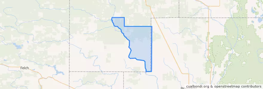 Mapa de ubicacion de Ewing Township.