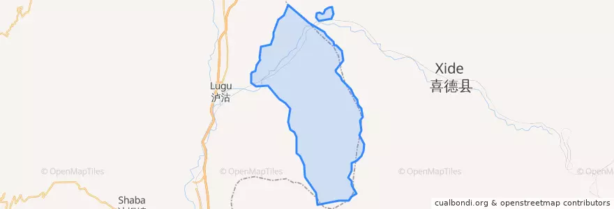 Mapa de ubicacion de 铁厂乡.