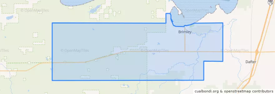 Mapa de ubicacion de Superior Township.