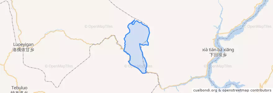 Mapa de ubicacion de 乐约乡.
