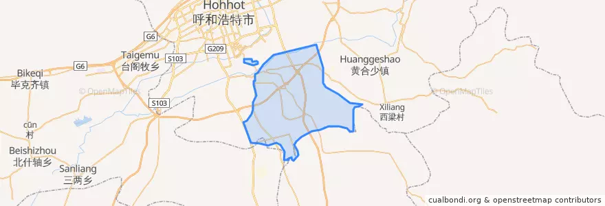 Mapa de ubicacion de 金河镇.