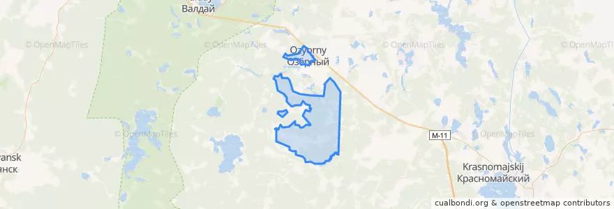 Mapa de ubicacion de ЗАТО Озёрный.