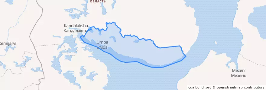 Mapa de ubicacion de Терский район.