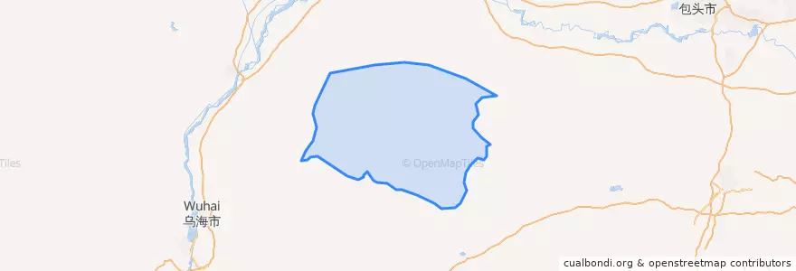 Mapa de ubicacion de 伊和乌素苏木乡.