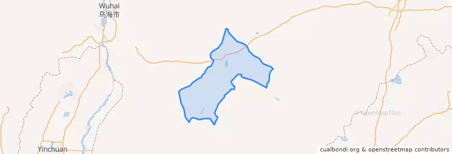 Mapa de ubicacion de 乌兰镇.