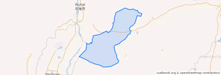 Mapa de ubicacion de 阿尔巴斯苏木乡.