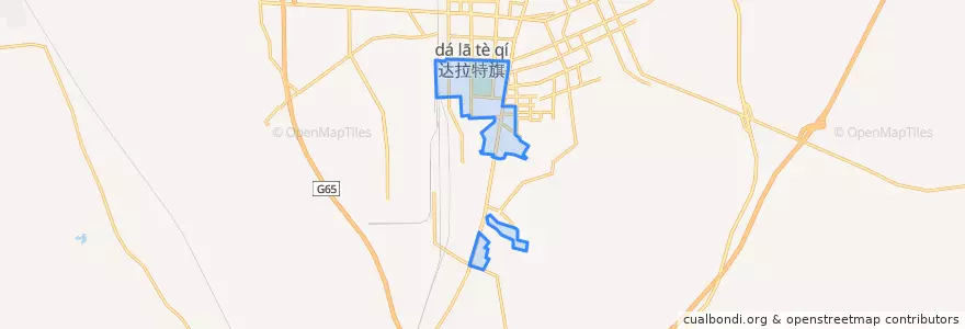 Mapa de ubicacion de 白塔街道办.